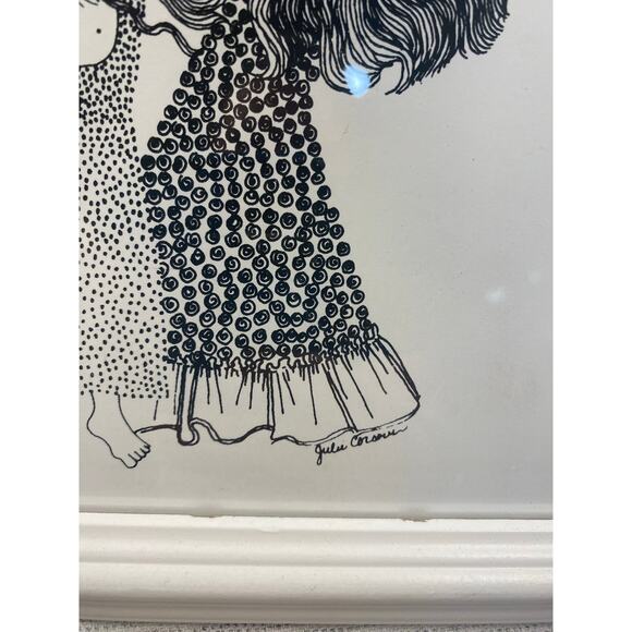 Vintage Julie Corsover Flying Balloons Framed Print Lithograph Replica - Picture 4 of 6